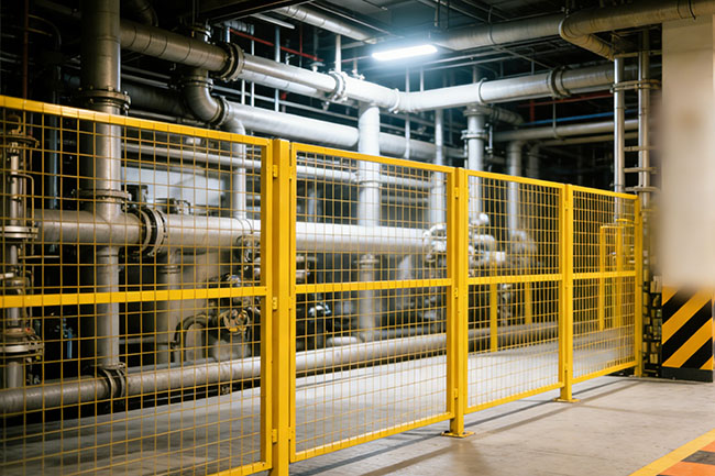 车间隔离网效果图