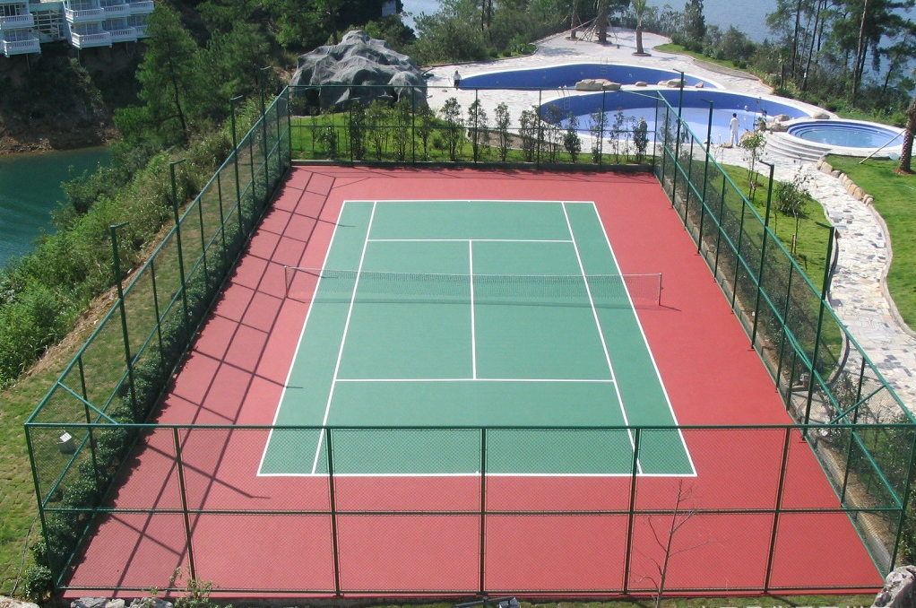 北京某体育中心网球场围网更新案例